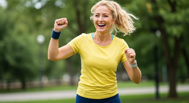 menopause-fasting-hiit-happy-woman-exercise-1