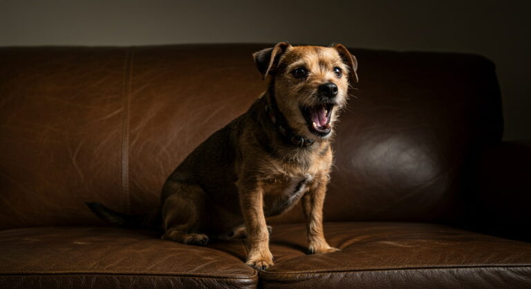 puppy barking on sofa behavior problem 12months-1
