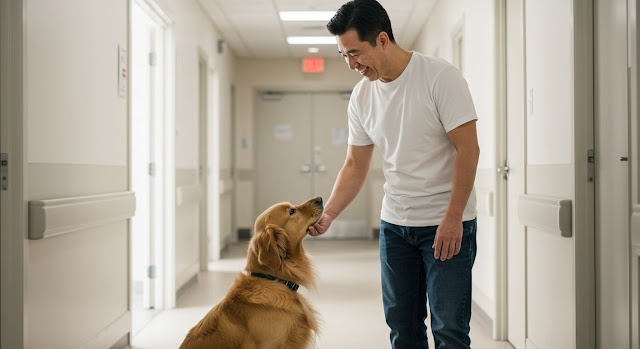 therapy-dog-in-hospital-with-man-1